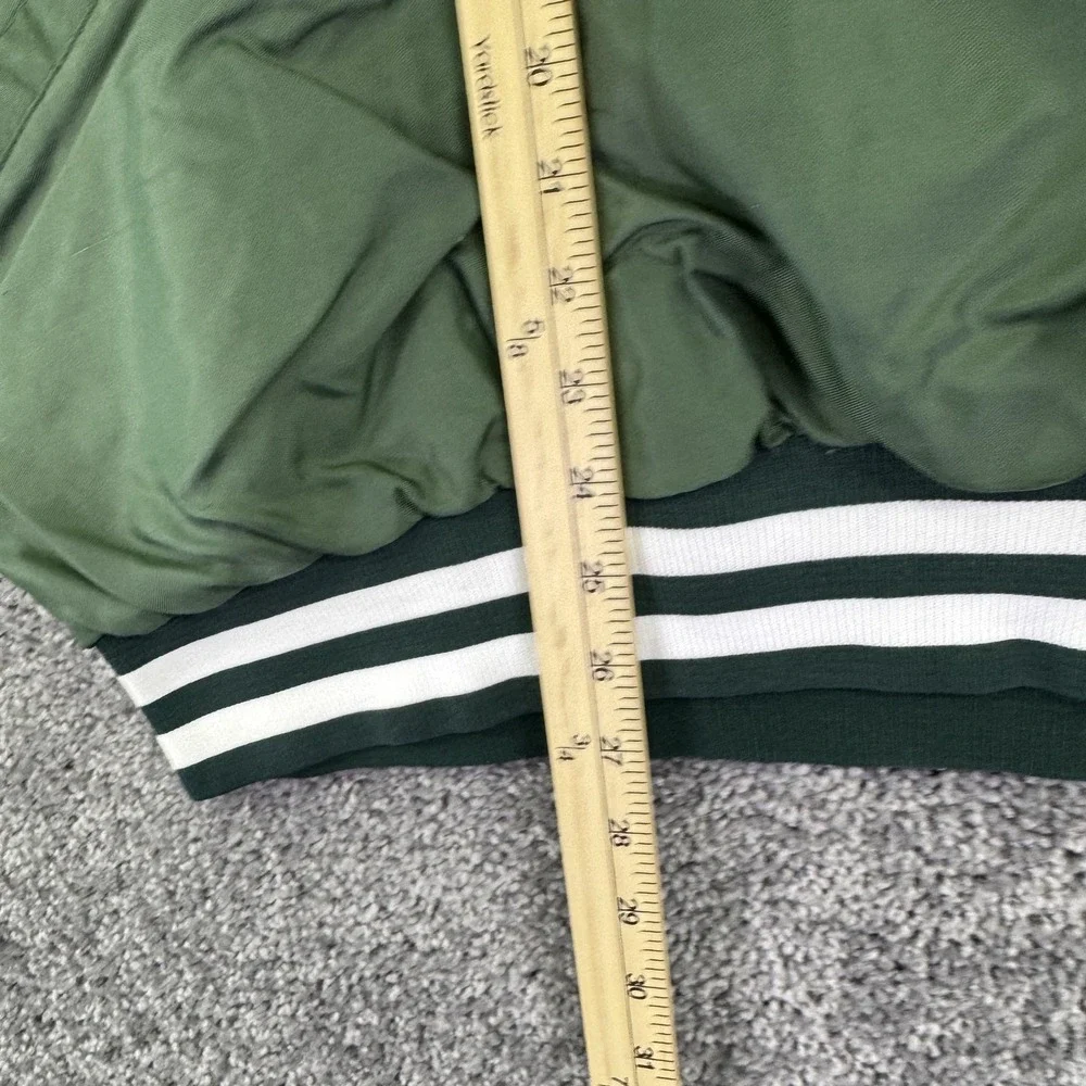 Vintage Steichens Jacket Mens M Green V Neck East Twins Baseball Windbreaker